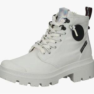 Palladium Boots Womens Pallabase Metro Star White